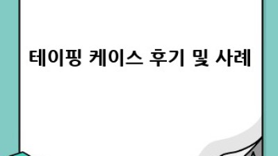 테이핑 케이스 완벽 가이드